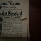 Vintage 1955  Disneyland News Newspaper Vol 1 No 1 July Walt Disney