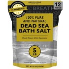 100  Pure Dead Sea Bath Salt - Fine Grain 5 Lb Resealable Bulk Pack For Soaking
