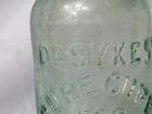Vtg Dr  Sykes  Sure Cure For Catarrh Bottle Medical Glass Druggist Apothecary