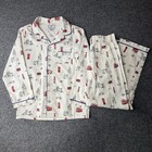 Petite Plume Kids 2pc Red Blue White London Pajama Set Size 8