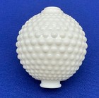 Antique Hobnail Milk Glass Lightning Rod Ball Sphere Globe Weather Vane