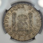 1756 Mexico Silver 8 Reales Ngc Au53 Better Grade Pillar Dollar Scarce  k123