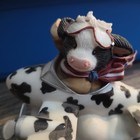 Mary   s Moomoos Cow Airplane Figurine 2002 Enesco