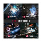 Bestarc 145amp Mig Welder  110v 220v Flux Core Mig lift Tig stick 4 In 1 Weld   