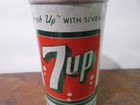 Vintage 1950 s Empty 7up Soda Pop Can Pull Tab 12 Oz    fresh Up  With Seven-up