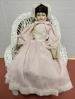 18    Antique Porcelain Low Brow  5 Doll