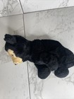 Vintage Dakin Baby Bearfoot Black Teddy Bear  Stuffed Bean Bag Plush C8