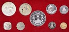 1971 Bahama Islands 9 Coin Proof Set With Case   Coa- 4 Silver Coins 