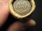 Estate Coin Roll 50 Lincoln Wheat Cent Pennies  S-mint Indian Head End Lot 158ss