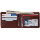 Alpine Swiss Mens Commuter Rfid Bifold Wallet 2 Id Windows Divided Bill Section