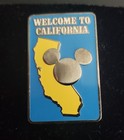 Disney Welcome To California Mickey Pin Disneyland Early 2000s On Card
