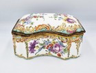 19th Century Large German Porcelain Jewellery   Trinket Box