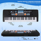 Pyle Electric Keyboard Piano - 49-key Portable Digital Karaoke Piano With Stereo