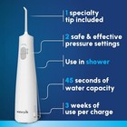 Cordless 1100 Rechargeable Portable Water Flosser For Teeth  Gums  Braces Care