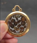 Sericho Pallasite Meteorite Pendant Olive Iron Meteorite - From Kenya Necklace