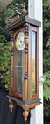 Antique C 1890 Walnut German Vienna Regulator Wall Clock - Runs Good - See Video