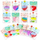 32 Pack Valentine s Day Heart-shaped Pop Fidget Toys For Kids  Flower Pop-32pcs
