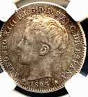  256  Puerto Rico  1895-pgv  20 Cents  Ngc Graded- Au-details   Nice And Rare  