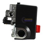 4 Port Air Compressor Pressure Switch Control Valve 95-125 Psi Import Style