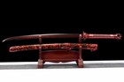44   Red Sharp Chinese Sword 1095 Steel Ming Dynasty Brotherhood Of Blades Dao