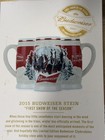 Vintage Budweiser 2015 Beer Stein Holiday First Snow Of The Season 35th Ann Nib