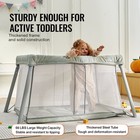 Folding Baby Travel Crib And Play Yard With Soft Mattress Pad Portable Playpen