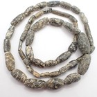 26  Strand Mali Granite Stone African Dogon Trade Beads Ancient Old Antique
