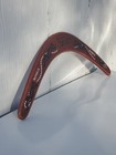 18    Vtg  Aboriginal Australian Hand Painted Wood Souvenir Boomerang Alligator     