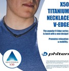Phiten Aqua Titanium X50 Necklace Rakuwa Neck V-type Metallic Black Jpn