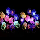 75 Light Up Flashing Rings Jelly Led Bumpy Rubber Ring Party Light Up Rings