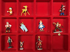 Marx Disneykins Lot Of 29 With Case