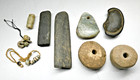Rare Ancient Stone   Clay Beads  Talismans From  Venezuela 1000 Bc