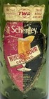 Vintage 1969 Twa Airlines Schenley Whisky Sour Green Star Glass Bottle 1 8 Pint