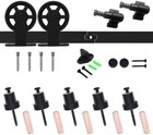 Top Mount Mediumsliding Barn Door Hardware Rail Kit For Single double Wood Doors