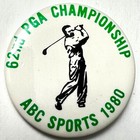 1980 62nd Pga Championship Abc Sports 2 25  Celluloid Pinback Button