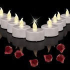 Led Tea Lights Flameless Candles  Battery Operated Bulk 24 24pcs Warm White