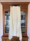 Mott 50 Size L xl Womens Long Ivory Elastic Waist Flowy Skirt With Pockets Soft