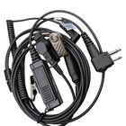 On Set Headsets 2-pin Motorola Surveillance Earpiece Ptt Mic With Carrying Case