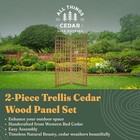 All Things Cedar 2-piece Outdoor Single Trellis For Climbing Plants  open Box 
