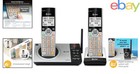 Silver Cordless Phone System With 10-hour Talk Time And Digital Answering Device
