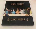 Uss Chief Cpo Mess Last Supper Navy Chiefs  1893 - Present  8  X 8  Canvas Print