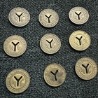 Lot Of 9 Assorted New York City Nyc  Transit Mta Subway Tokens Bus 1953-1970