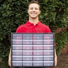 Akro-mils 24 Drawer 10124  Plastic Parts Storage Hardware And Craft Cabinet  W X