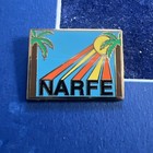 Vtg Narfe National Active   Retired Federal Employees Enamel Lapel Pin