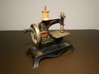 1930 s Casige  British Zone Germany Toy Sewing Machine Tole Floral Decoration