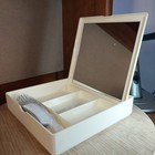 Vtg Estee Lauder Brush comb With Ivory Hard Plastic Makeup Case Jewelry Box 90s 