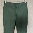 Vintage Boy Scouts Of America Pants Mens 30x29 Green Chino Bsa Sanforized Cotton