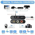 Digital To Analog Converter  192khz  Spdif toslink optical To Rca  3 5mm Audio  