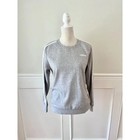 Adidas Essentials 3 Stripe Sweatshirt Gray M