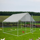 10 Ft  X 6 Ft  X 6 Ft  Galvanized Metal Walk-in Chicken Coop House Poultry Cage